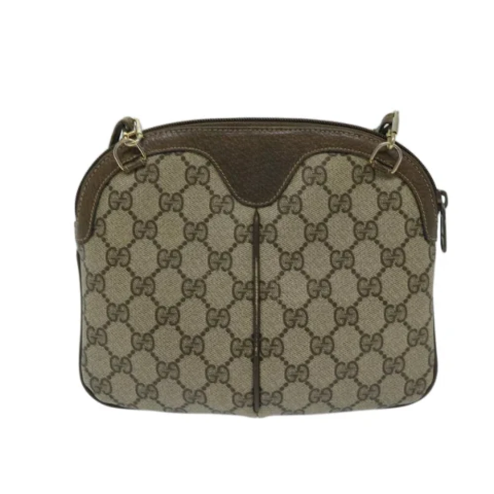 Gucci Vintage Pre-owned Canvas gucci-bags Beige Dames