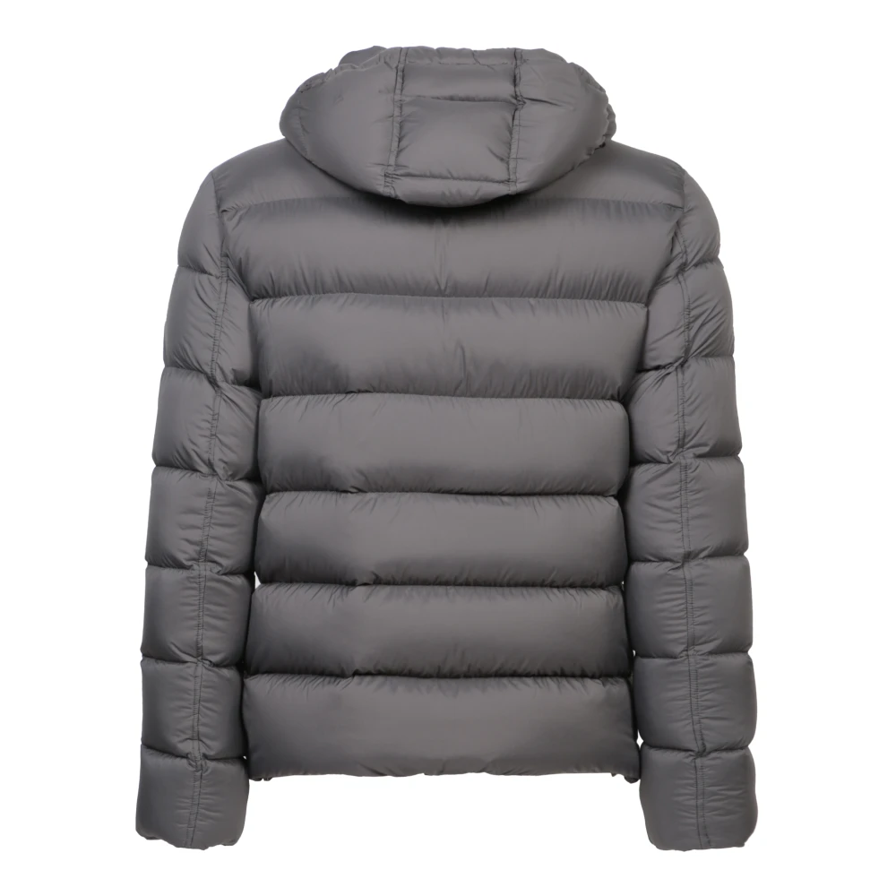 Herno Verstelbare capuchon winter donsjas Gray Heren