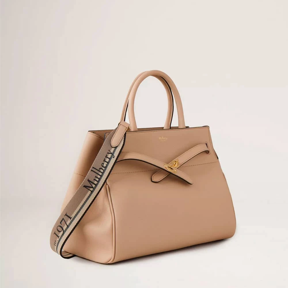 Mulberry Belted Bayswater Tas Beige Dames
