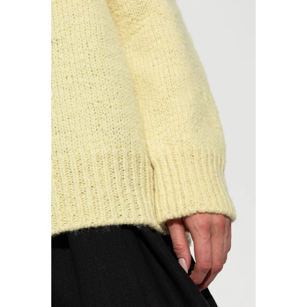 Jil Sander Wollen trui Yellow Dames