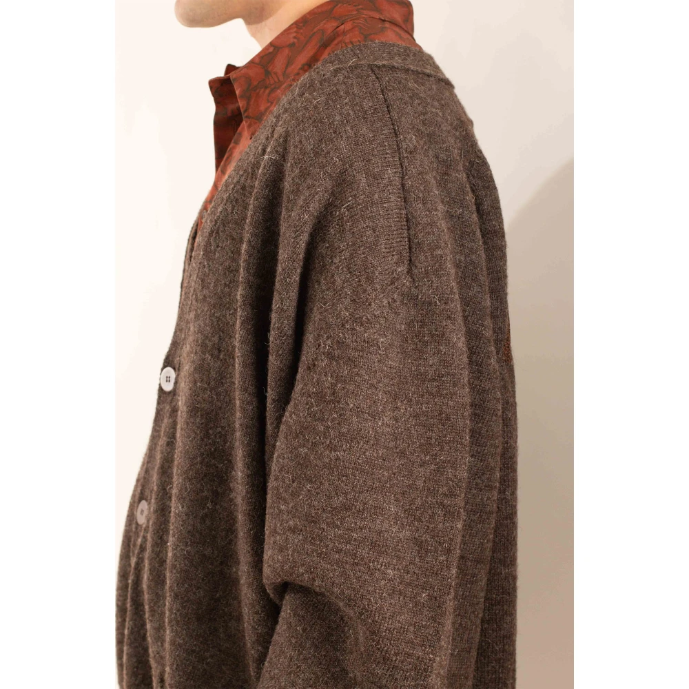 Magliano Oversized Wollen Vest Brown Heren