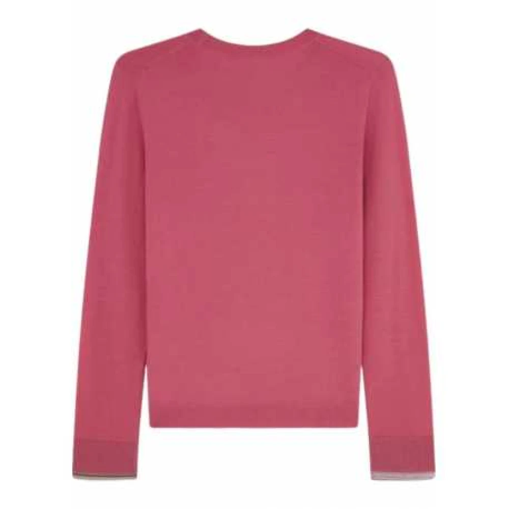 Paul Smith Gestreepte ronde hals gebreide trui Pink Dames