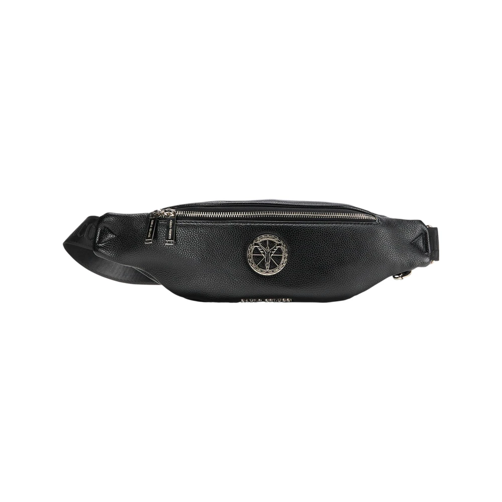 Carlo colucci Crossbody tas met zilveren details Black Heren