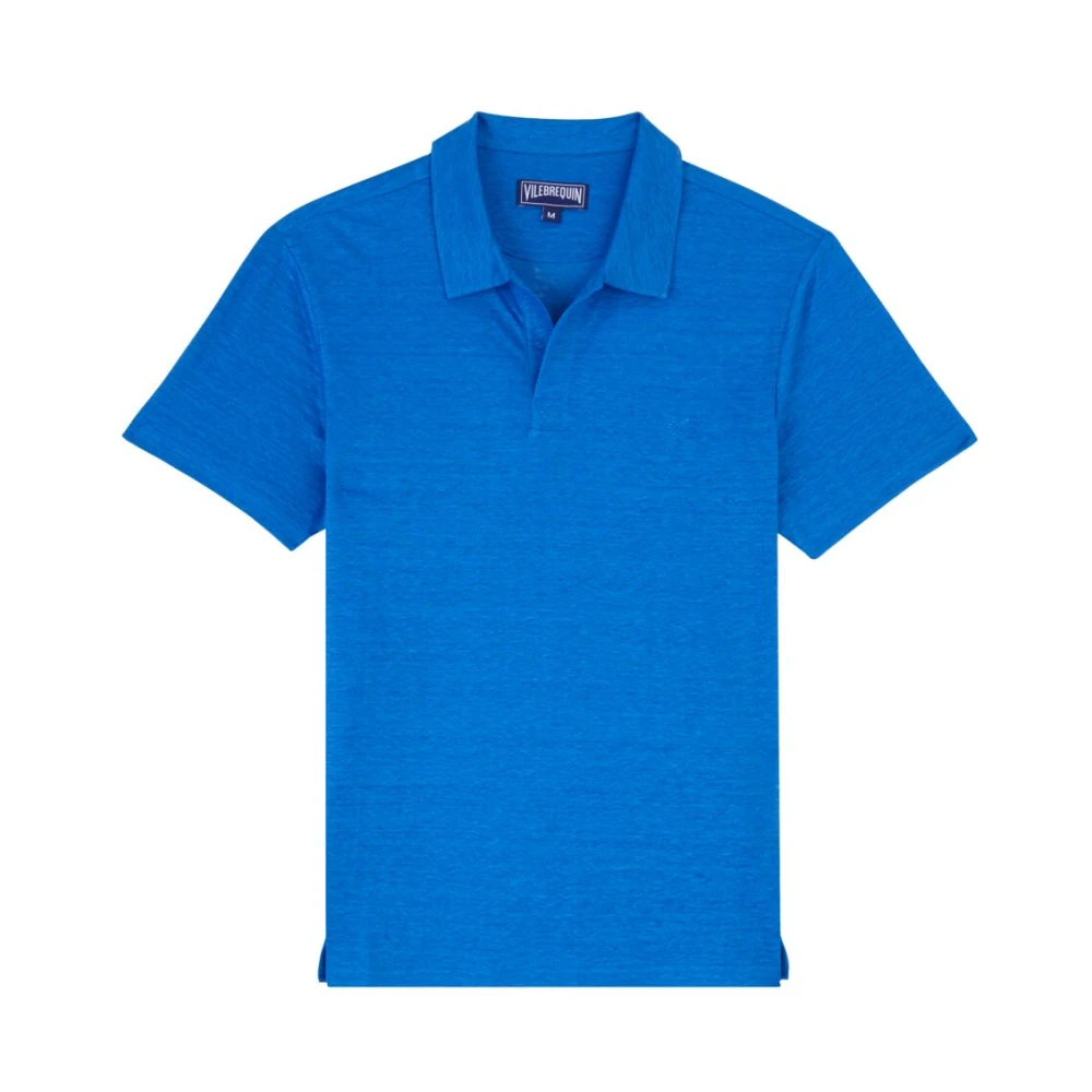 Vilebrequin Heren Linnen Jersey Polo Shirt Blue Heren