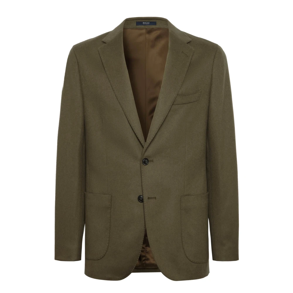 Boggi Milano Cashmere Jas Green Heren