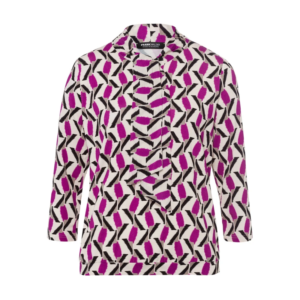 Frank Walder Lange Mouw Top NOSTop TShirt Pink Dames