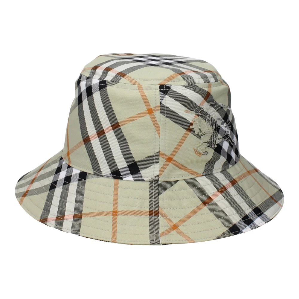 Burberry Kvinno Beige Accessoarer Dam, L, Polyester, Bucket Hat