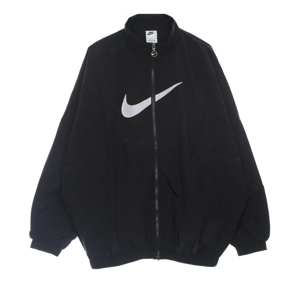 Nike Vrouw Zwart Jassen Dames, M, Nylon, Essential Geweven Jack /Wit