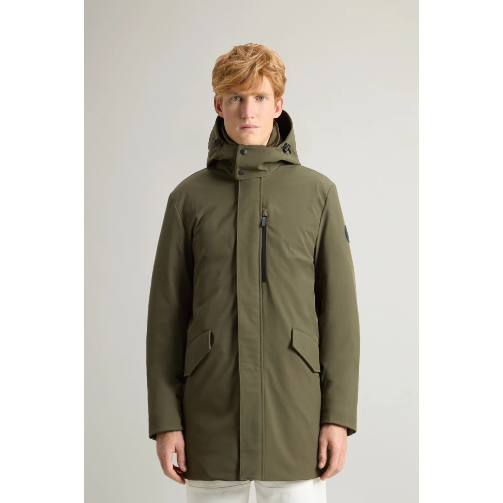 Woolrich Groene Urban Tech Softshell Jas Green Heren