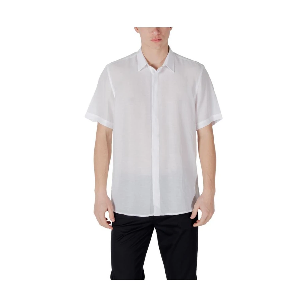 Antony Morato Men's White Lyocell Shortsleeve T-Shirt