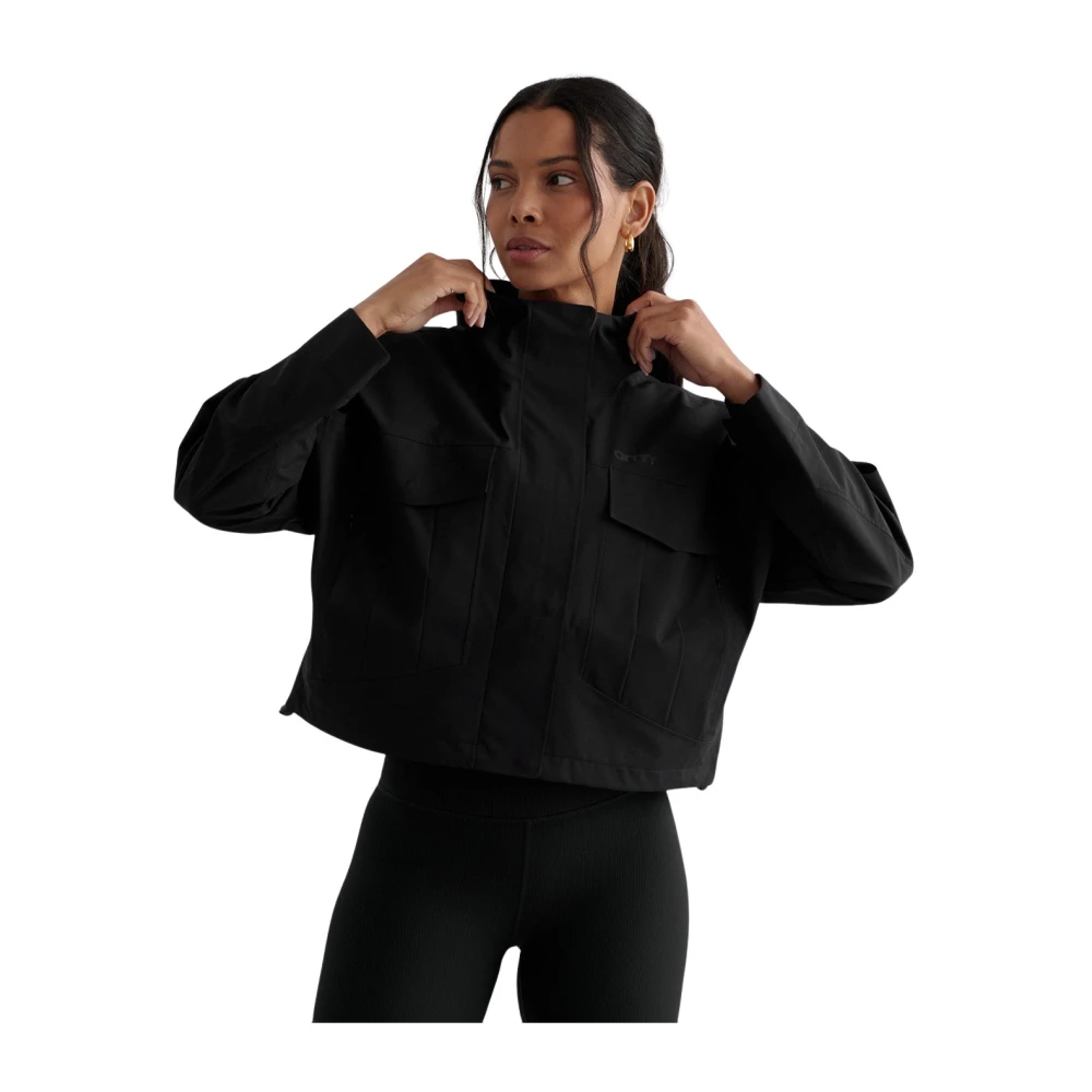 Aim'n Zwarte Waterdichte Regenjas Black Dames