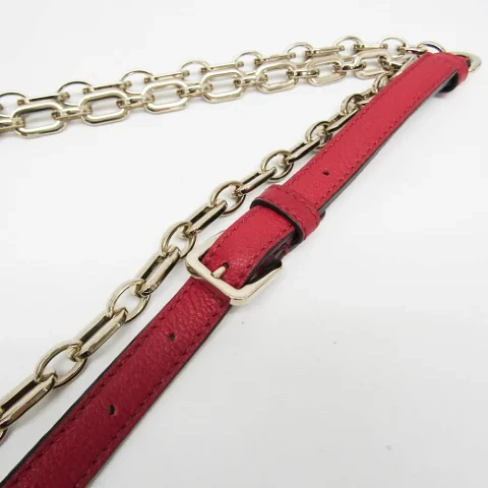 Valentino Vintage Pre-owned Leather shoulder-bags Red Dames
