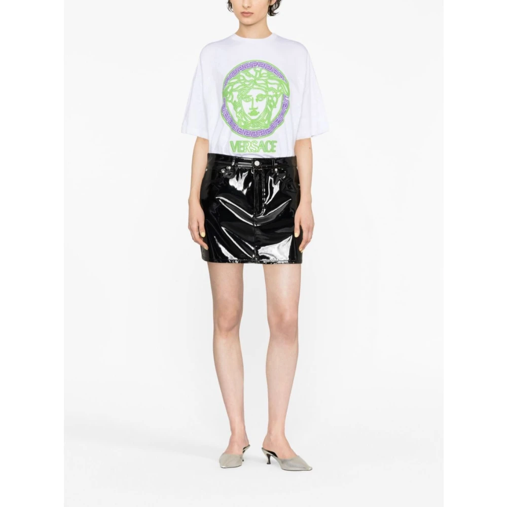 Versace Dameskleding T-shirts en polo`s Wit Aw23 White Dames