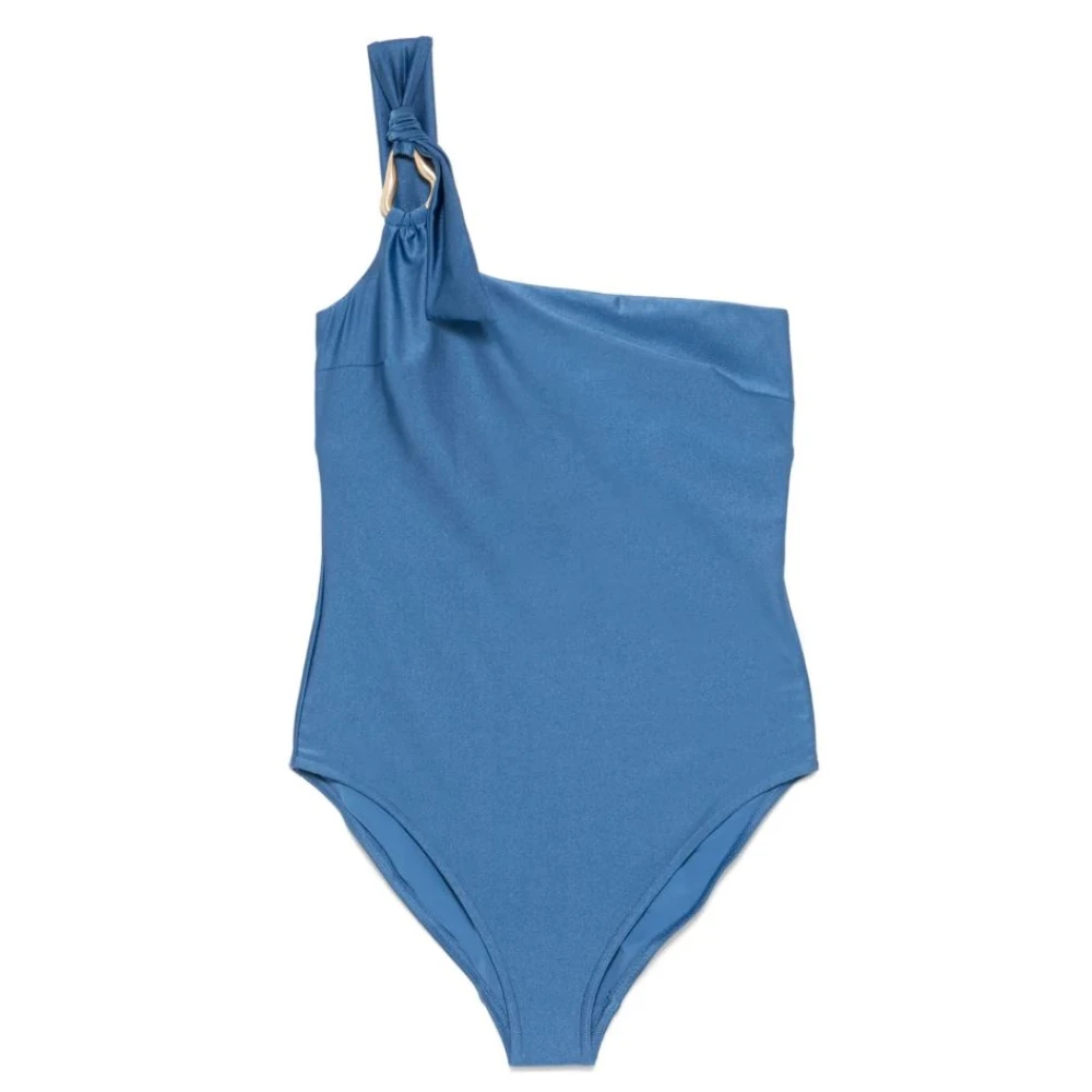Zimmermann Women's Blue Swimsuits, L, Ascension Trim One-Piece