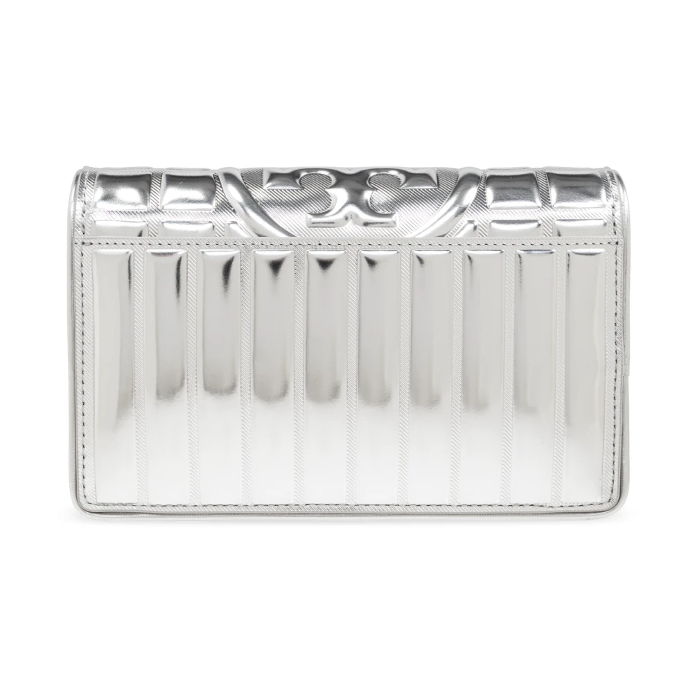 TORY BURCH Portemonnee op een band Fleming Soft Gray Dames