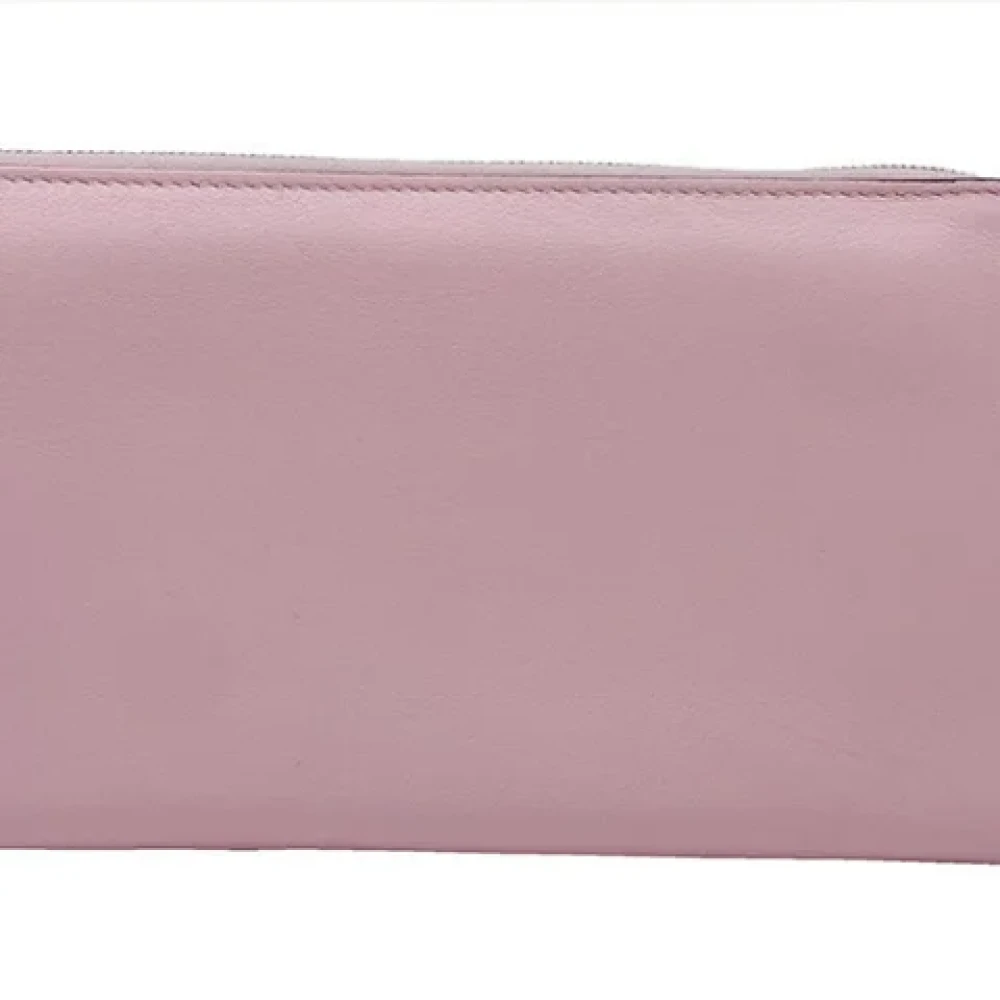 Hermès Vintage Pre-owned Canvas wallets Pink Dames