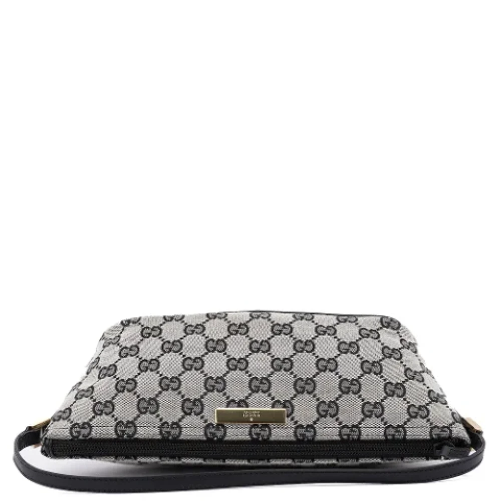 Gucci Vintage Pre-owned Leather handbags Gray Dames