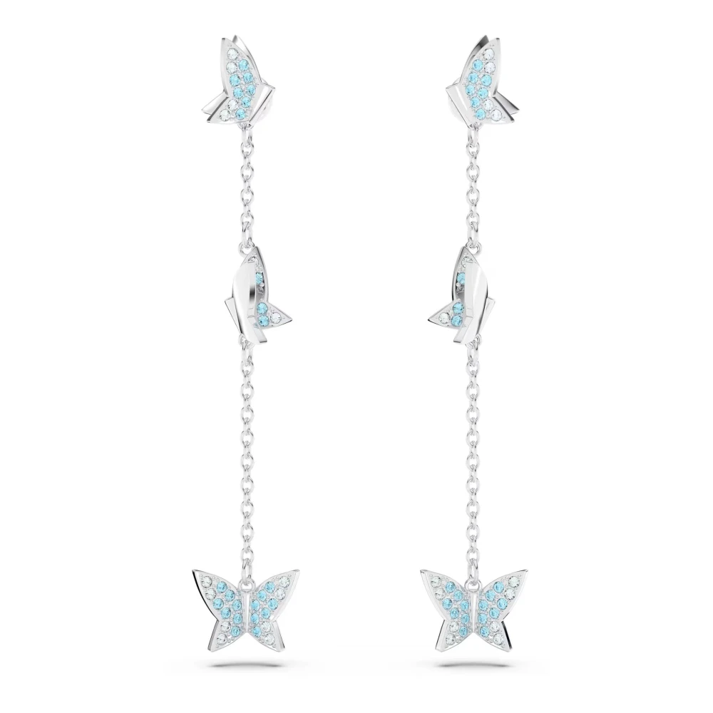 Swarovski Lilia Drop Earrings Accessories Mujer Gris 