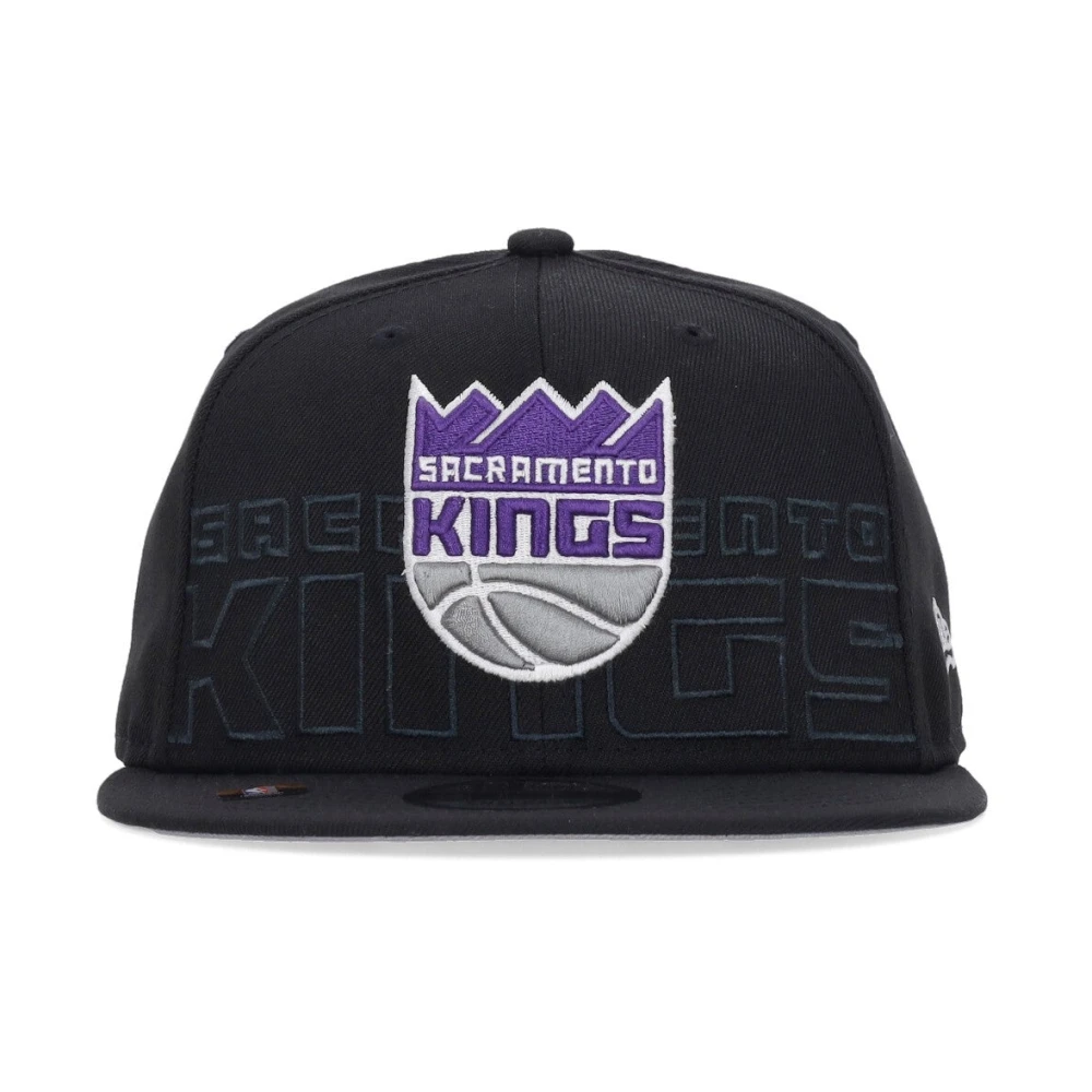 new era Platte Klep Snapback NBA Draft Cap Kings Black Heren