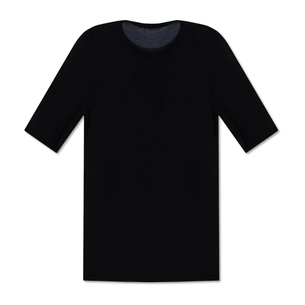 Ami Paris Crewneck T-shirt Black Heren