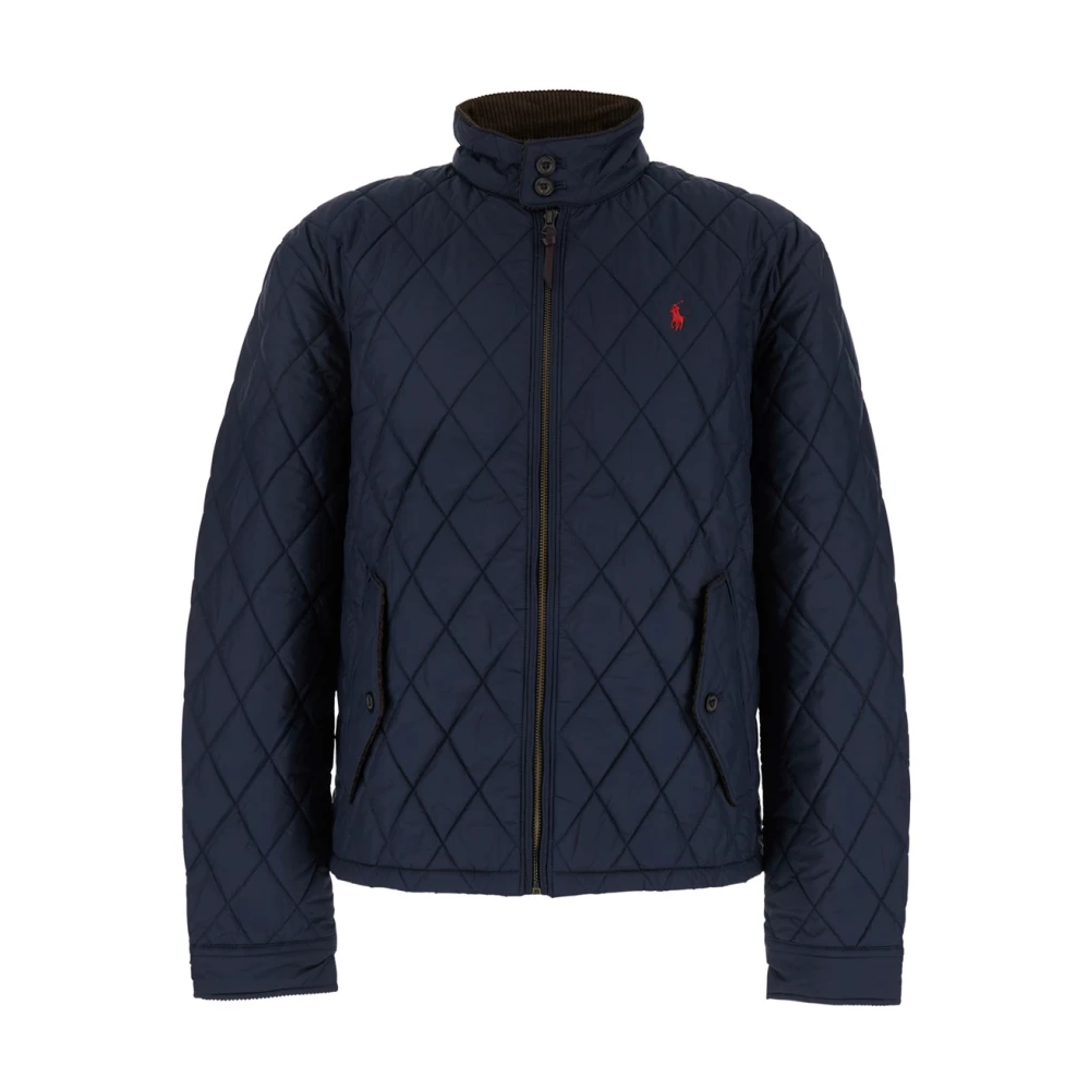 Polo Ralph Lauren Blauwe Gewatteerde Jas met Pony Detail Blue Heren