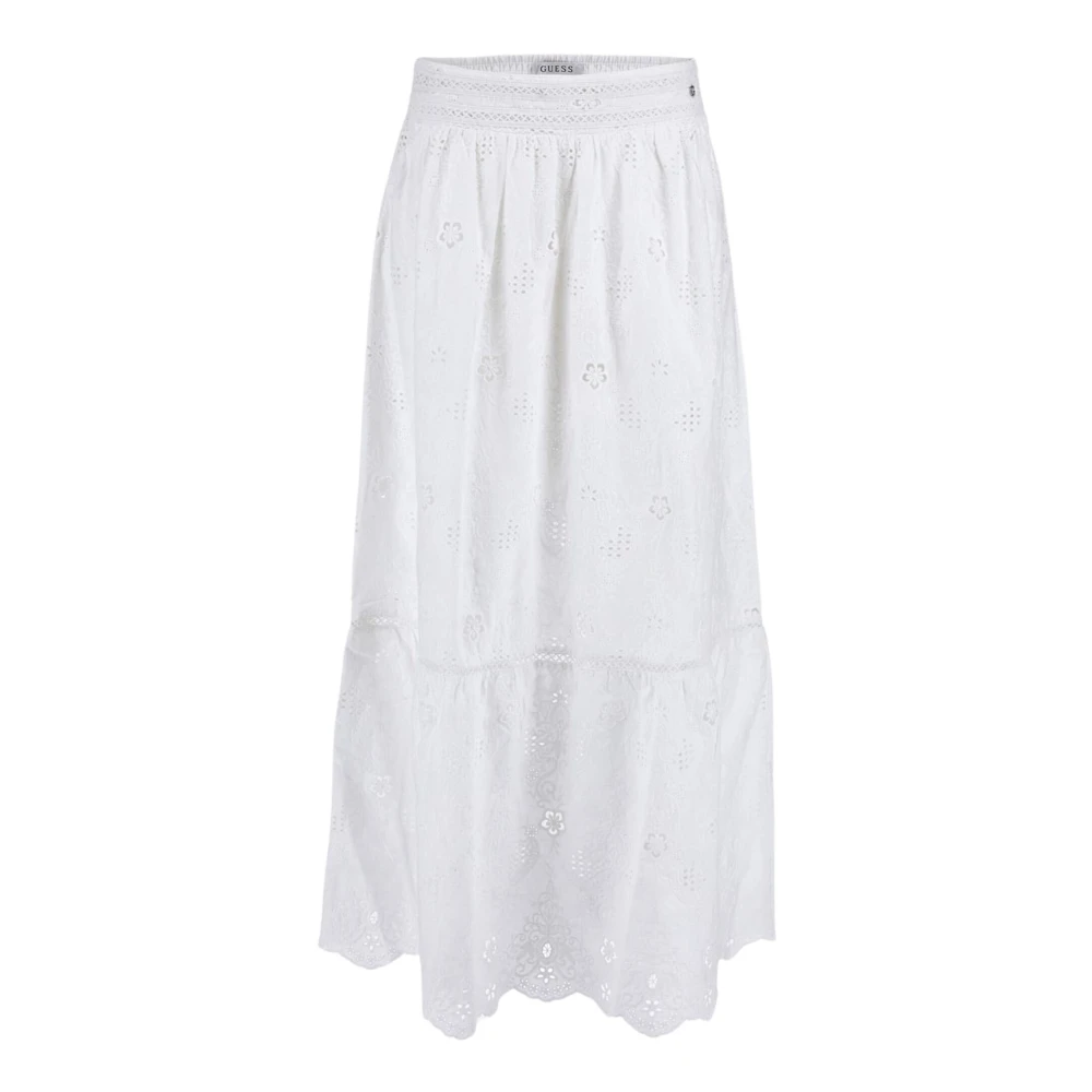 Guess Kant Maxi Rok Frida San Gallo Style White Dames