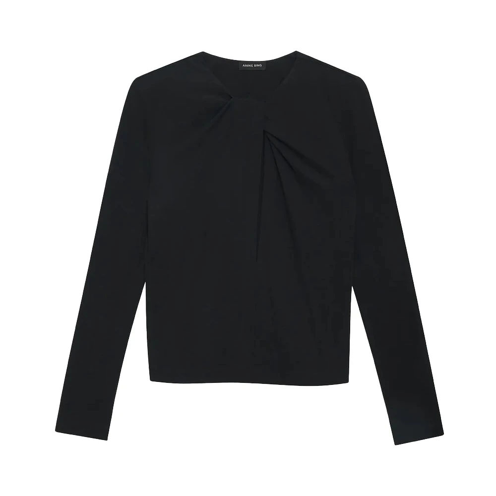 Anine Bing Amaya Top Black Dames