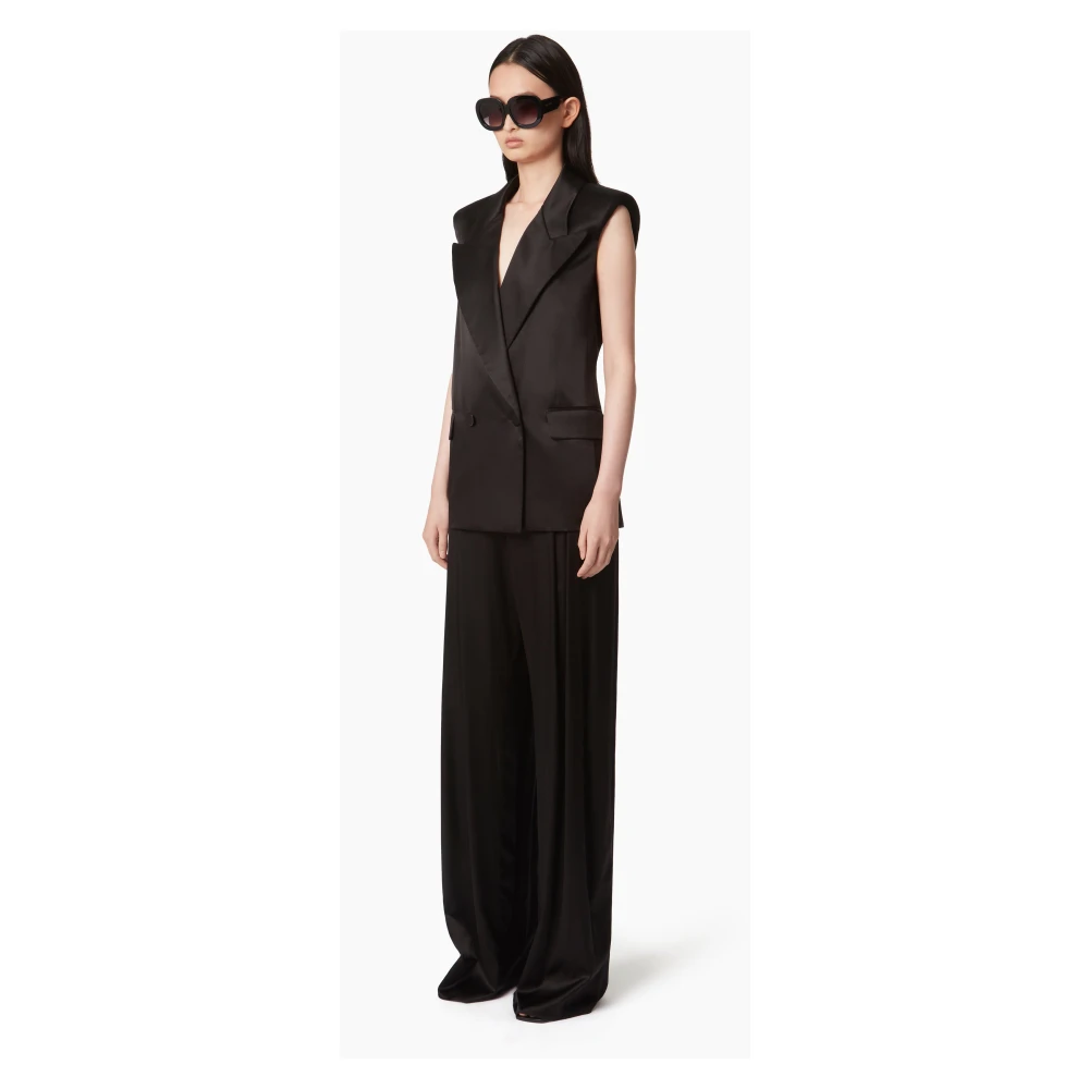 Nina Ricci Dubbelbreasted Mouwloos Black Dames