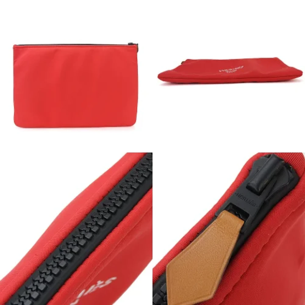 Hermès Vintage Pre-owned Plastic clutches Red Dames