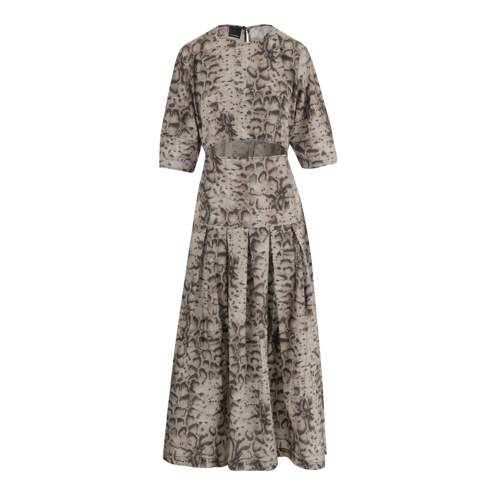 Pinko Women's Multicolor Maxi Dresses, S, Ruffled Maxi Dress