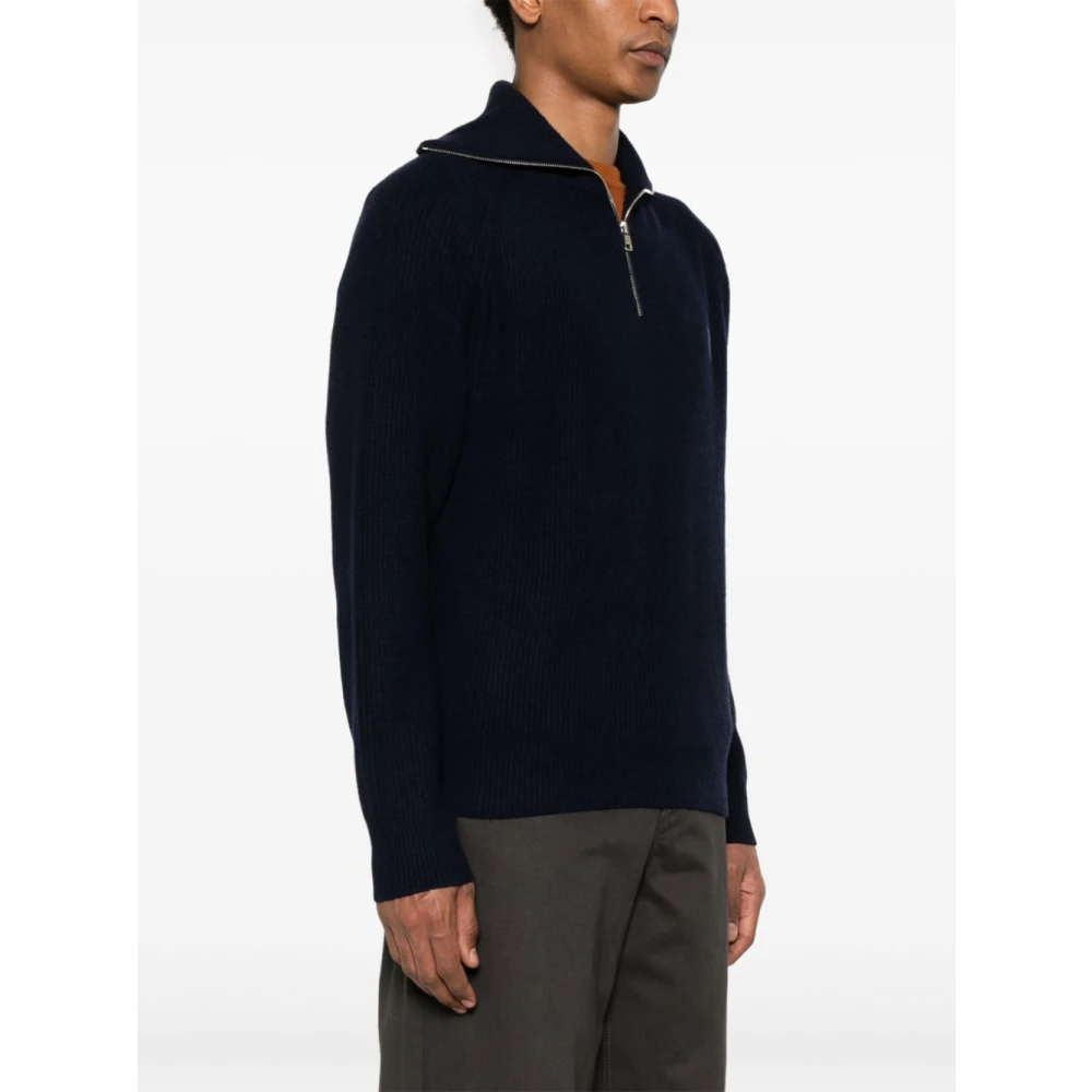 Maison Kitsuné Blauwe Bold Fox Head Sweater Blue Heren