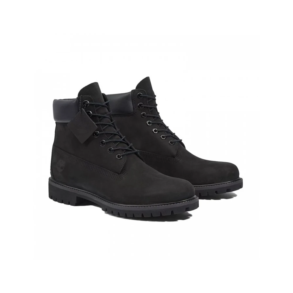 Timberland Black Lace-Up Boots, Male, 6 Uk, Premium 6-Inch Boot