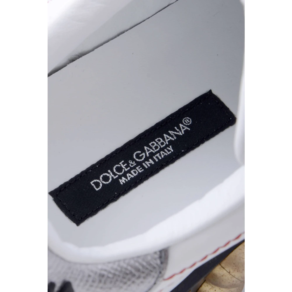 Dolce & Gabbana Portofino Sneakers voor Dames met Applicaties White Dames