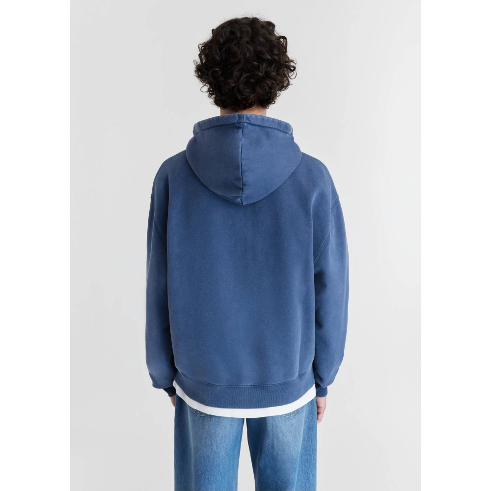 Axel Arigato Link Zip-Up Hoodie Blue Heren