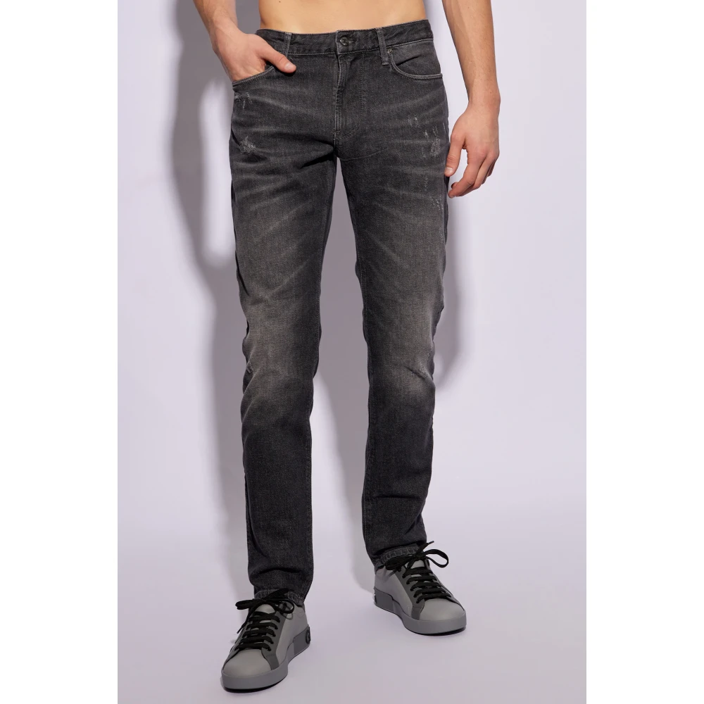 Emporio Armani Slim-fit jeans Gray Heren