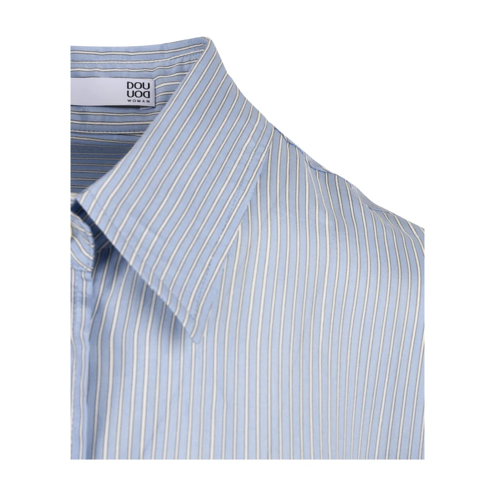Douuod Woman Clear Blue Colibri Shirt Blue Dames