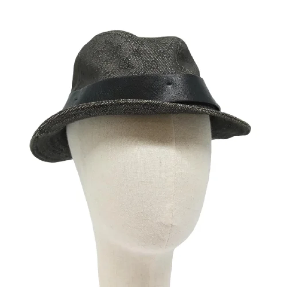 Gucci Vintage Pre-owned Fabric hats Black Dames