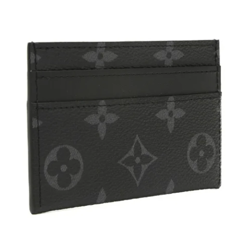 Louis Vuitton Vintage Pre-owned Fabric wallets Black Heren