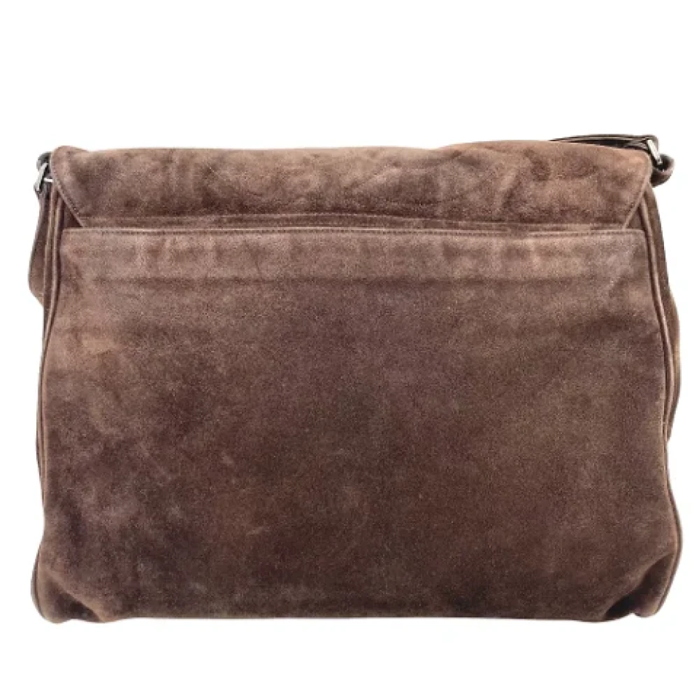 Chanel Vintage Pre-owned Suede chanel-bags Brown Dames