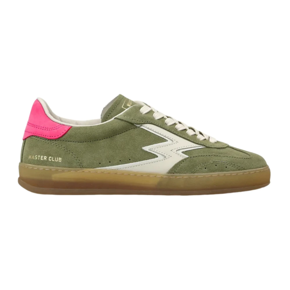 MOA Master OF Arts Salie Groene Suède Sneakers met Nubuck Dames Schoenen