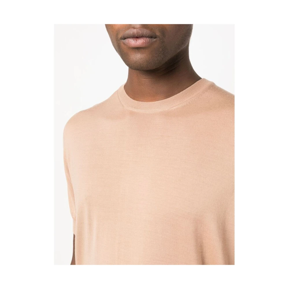 Goes Botanical Botanische Merinowollen T-shirt Pink Heren