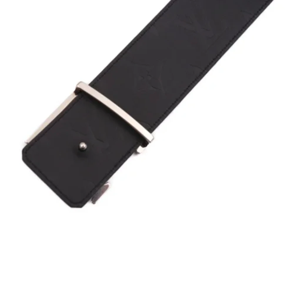 Louis Vuitton Vintage Pre-owned Leather belts Black Dames