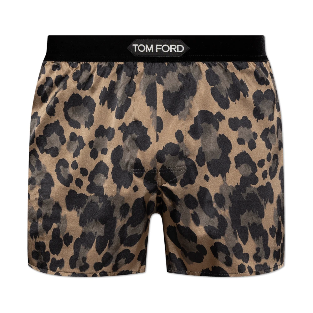 Tom Ford Uomo Beige - Shorts Di Seta Lingerie - Underwear - M