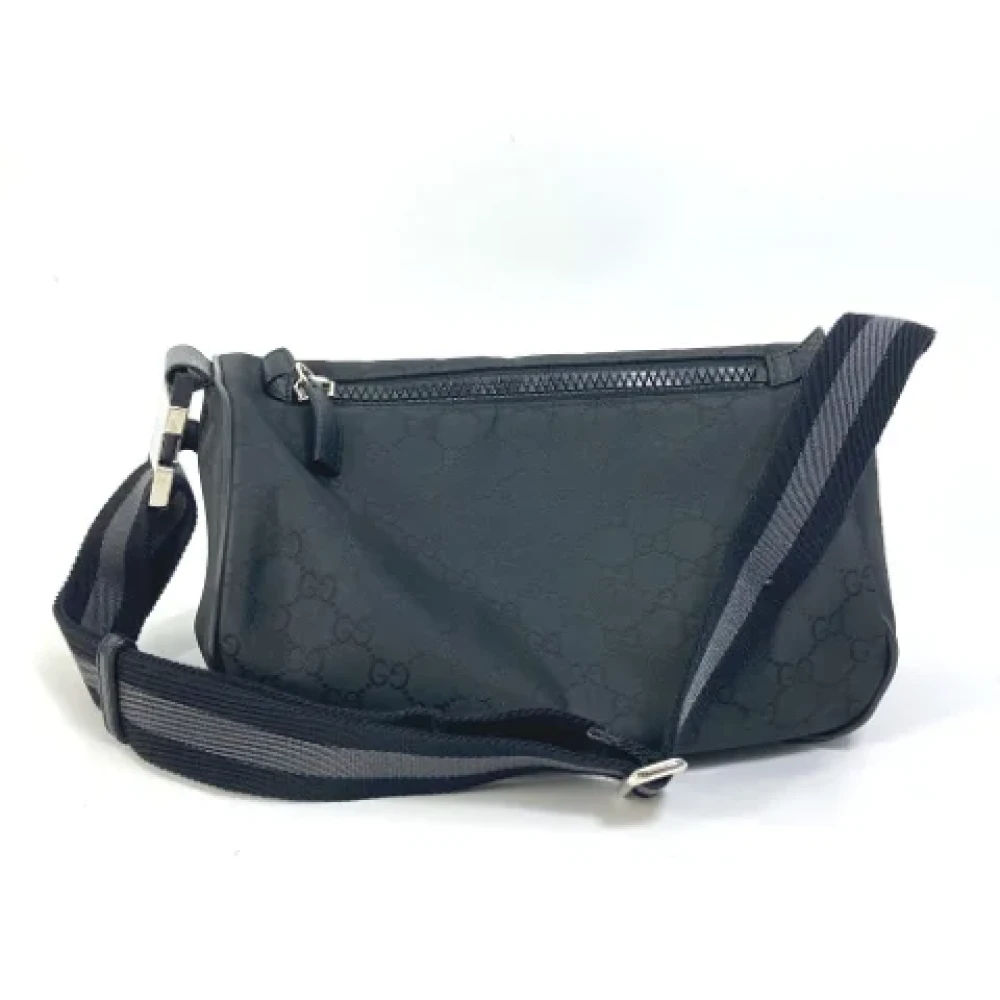 Gucci Vintage Pre-owned Canvas gucci-bags Black Heren