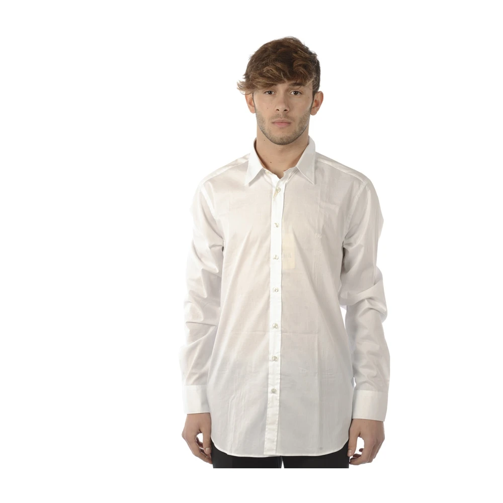 Alviero Martini 1a Classe Casual Katoenen Overhemd White Heren