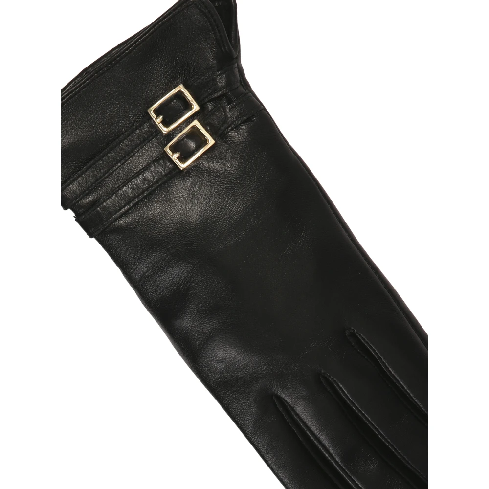 Kazar Elegante zwarte handschoenen met twee strepen Black Dames