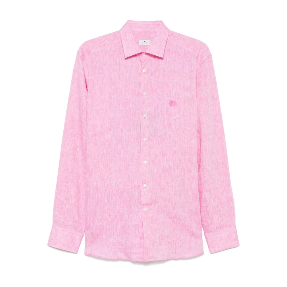 Etro Rosa Knappad Skjorta Pink, Herr