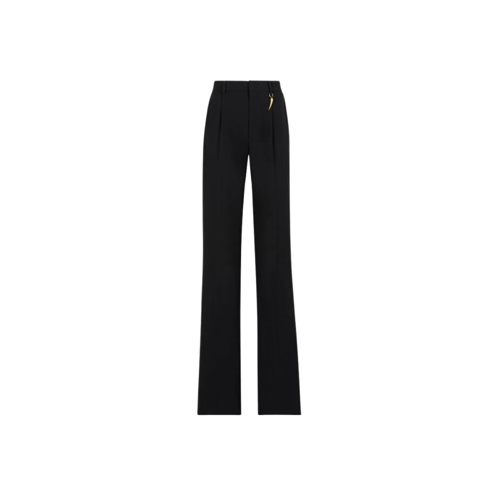 Roberto Cavalli Op maat gemaakte Tiger Tooth Broek Black Dames