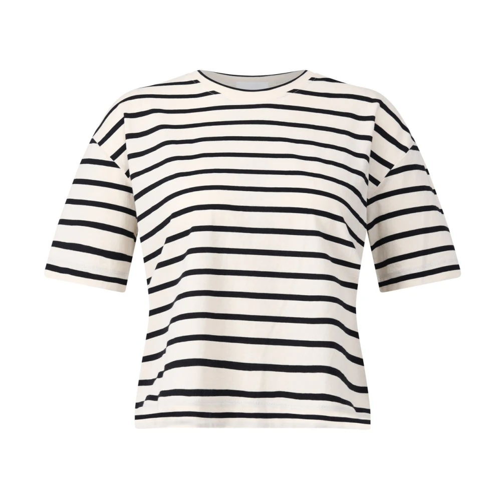 Allude Gestreept Cropped Top Beige Dames