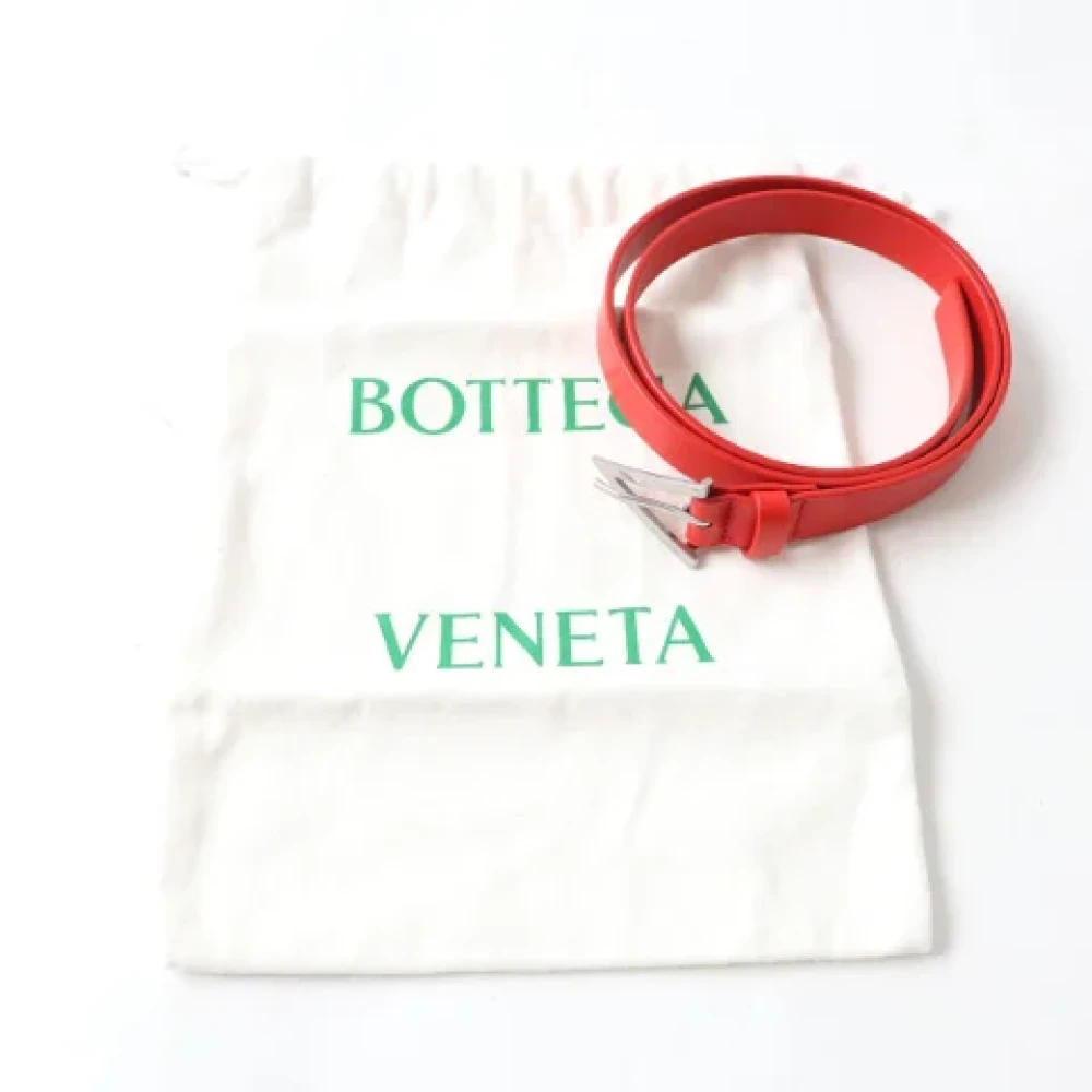 Bottega Veneta Vintage Pre-owned Leather belts Red Dames